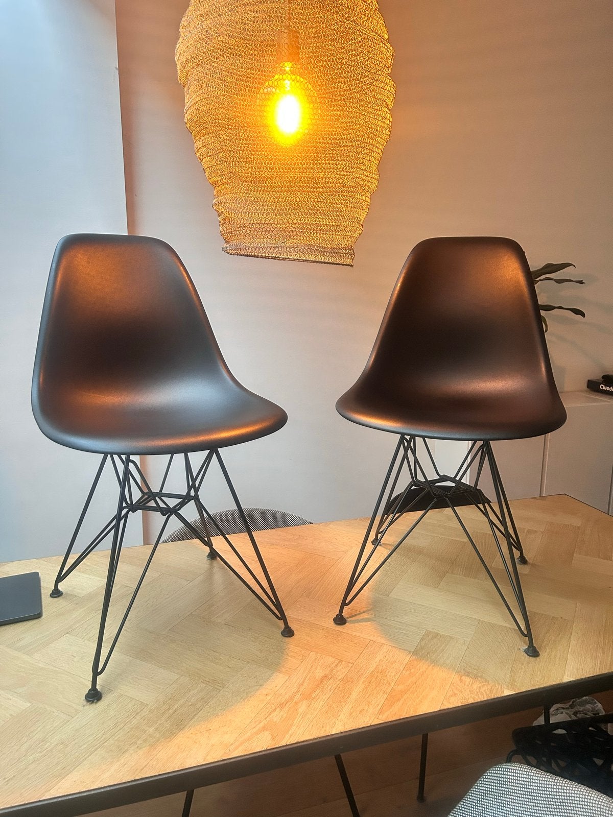Originele Vitra DSW stoelen - Zwart, Ophalen, Kunststof, Gebruikt, Twee