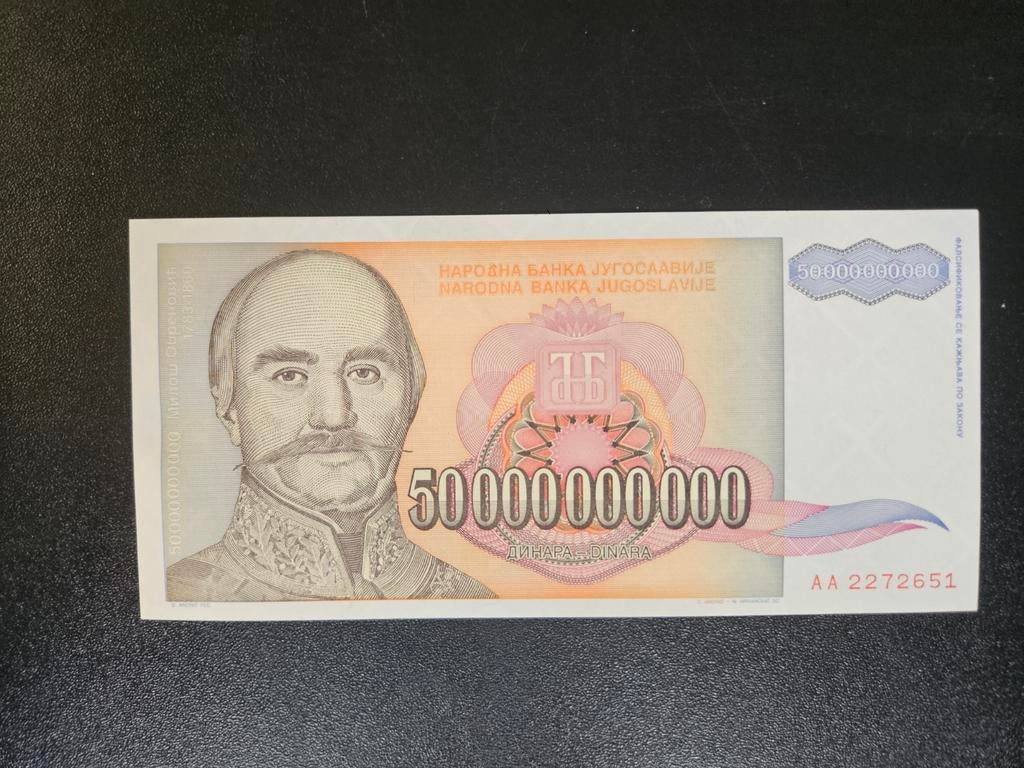 Joegoslavië pick 136 1993 UNC, Ophalen of Verzenden, Joegoslavië, Los biljet