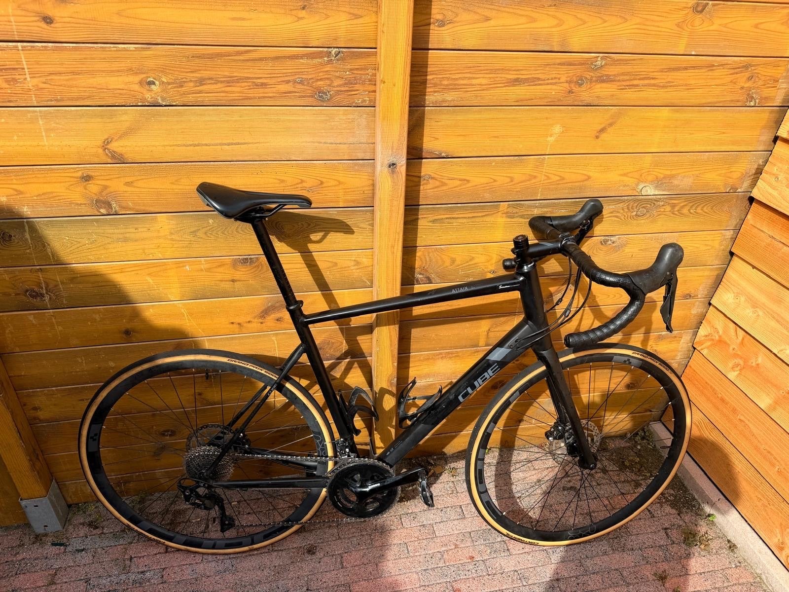 Cube attain SL, Shimano 105, schijfremmen, maat 56, 28 inch, Heren, Aluminium, Zo goed als nieuw