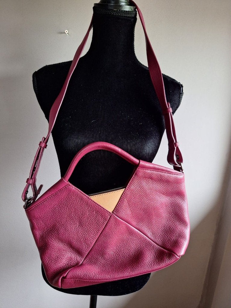 Nieuwe leren rood/roze tas van Ecco, Ophalen of Verzenden, Nieuw, Overige kleuren, Handtas