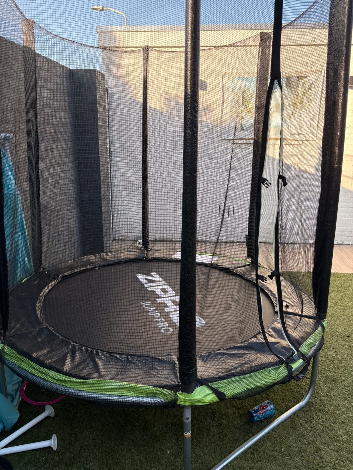 Trampoline Zipro 183 cm met veiligheidsnet, Ophalen, Gebruikt
