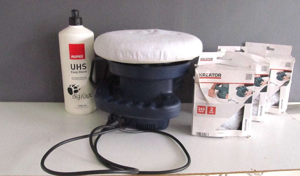 autowas polisher top craft met 6 extra hoesjes en middel, Ophalen of Verzenden