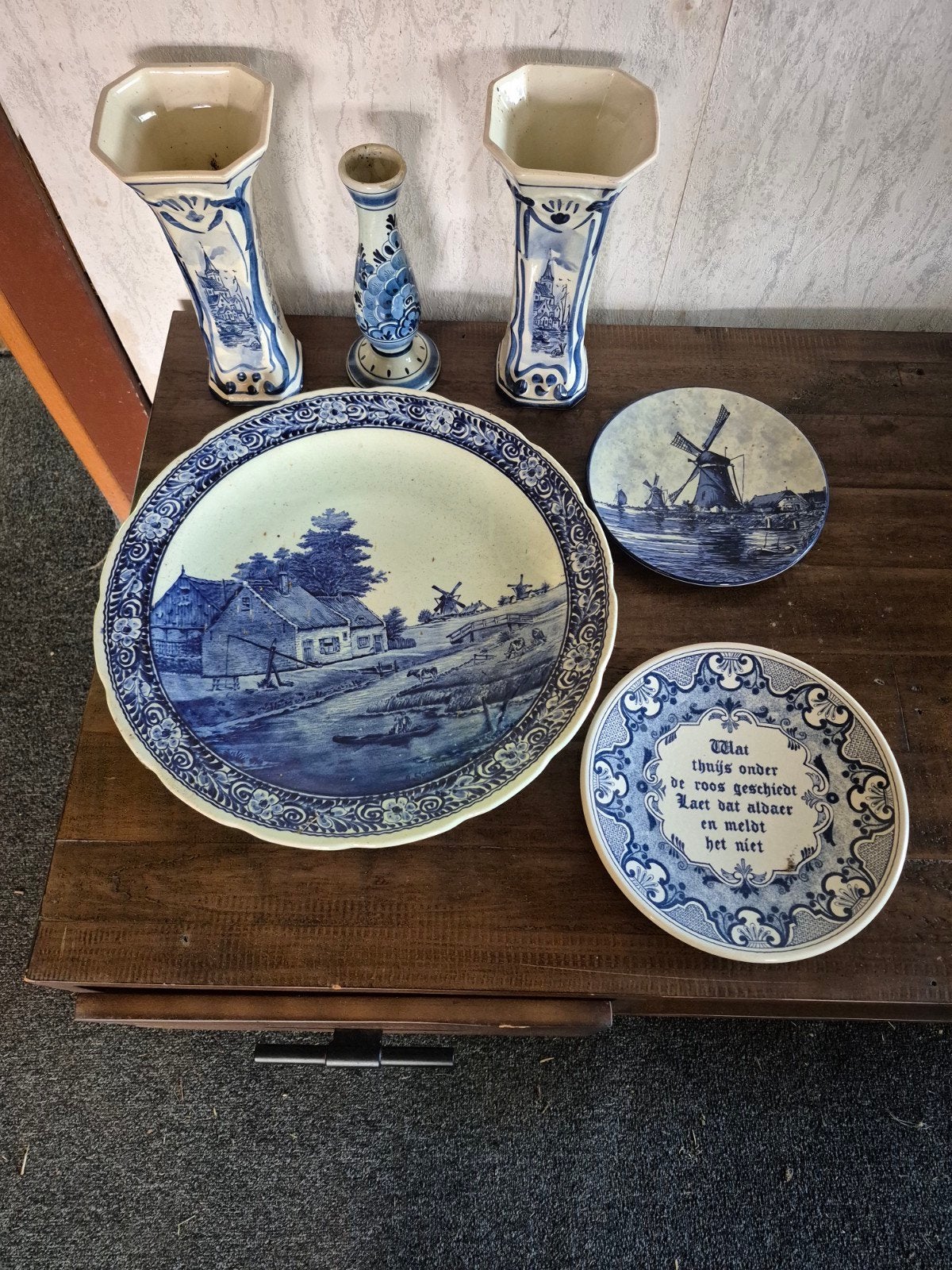 Delfs blauw, Ophalen