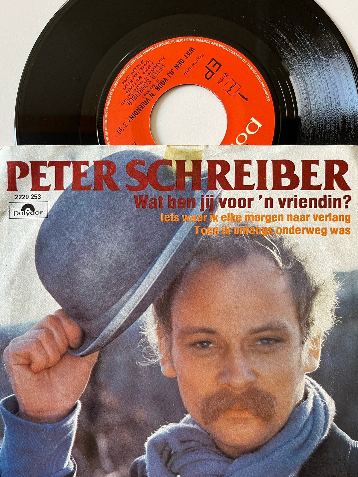 Peter schreiber EP “ wat ben jij voor een vriendin “, Ophalen of Verzenden, Zo goed als nieuw, Overige formaten, Levenslied of Smartlap