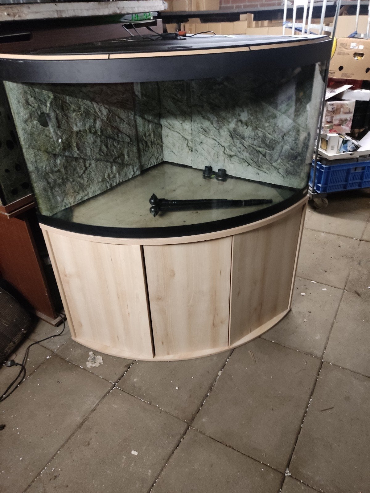 Hoek aquarium 350 liter, Ophalen, Gebruikt, Leeg aquarium, Fluval
