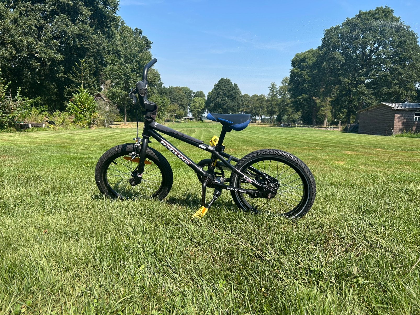 Stoere Redline  BMX jongensfiets 16 inch, Fietsen en Brommers, Fietsen | Crossfietsen en BMX, Ophalen, Gebruikt, Staal, 16 tot 20 inch