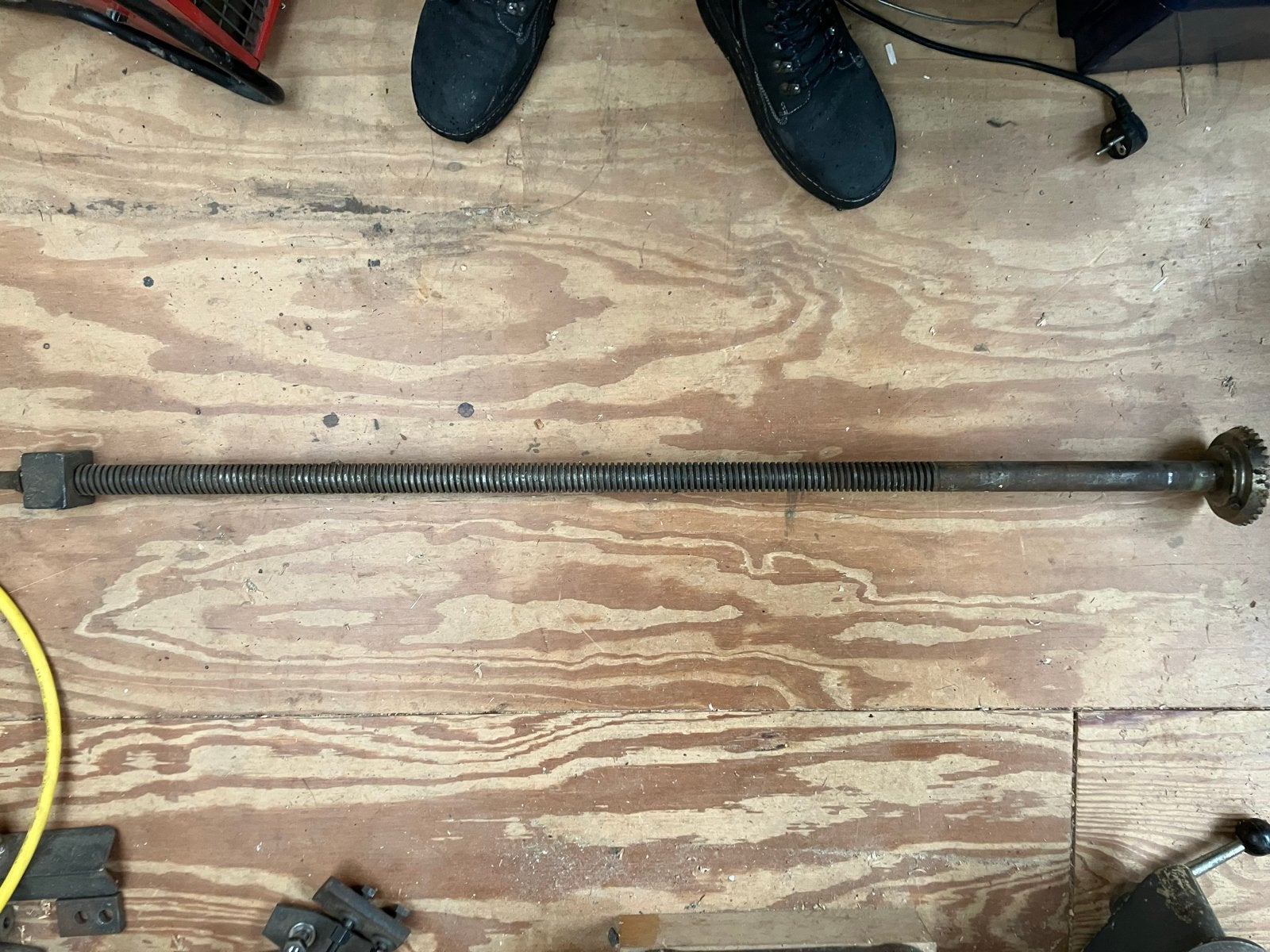 Spindel rond 30 mm en 1.22 m lang, Ophalen, Gebruikt