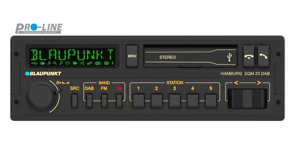 Blaupunkt Hamburg SQM 23 DAB - Retro Look - 4x50 watt, Auto diversen, Autoradio's, Ophalen of Verzenden, Nieuw