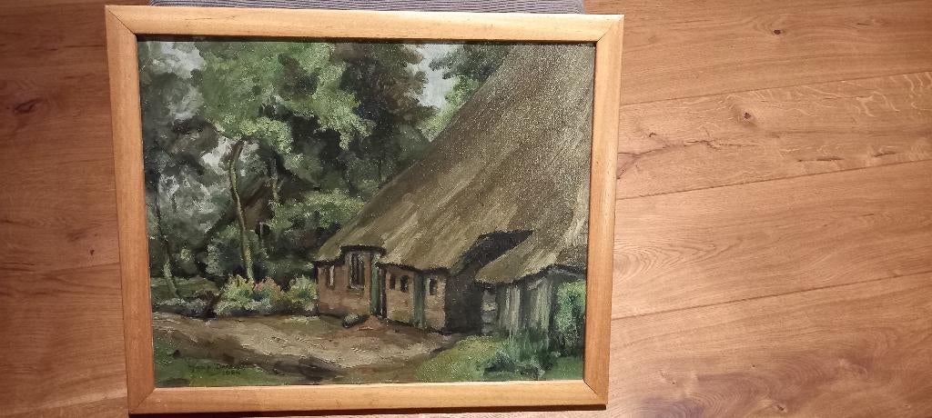 SCHILDERIJ JAAP DOES, Antiek en Kunst, Kunst | Schilderijen | Klassiek, Ophalen