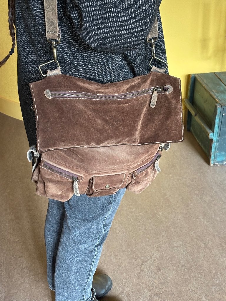 Tas Fred de la Bretoniere, Ophalen of Verzenden, Gebruikt, Bruin, Overige typen