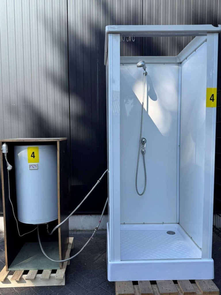 Nooddouche cabine met boiler nr.4, Doe-het-zelf en Verbouw, Niet ingevuld, Niet ingevuld, Niet ingevuld, Douche