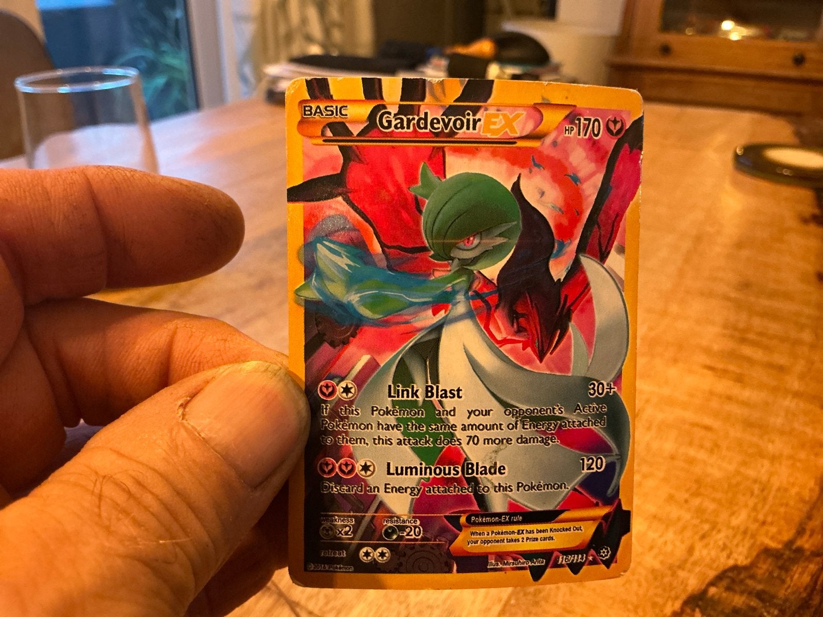 Gardevoir EX Pokémon Kaart - Zeldzaam en Krachtig, Ophalen of Verzenden, Gebruikt, Losse kaart