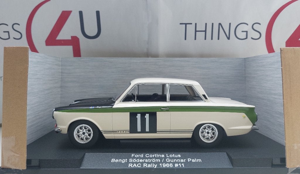 MCG 1:18 Ford Lotus Cortina Mk.I No.11 RAC Rally 1966, Hobby en Vrije tijd, Modelauto's | 1:18, Ophalen of Verzenden, Nieuw, Auto