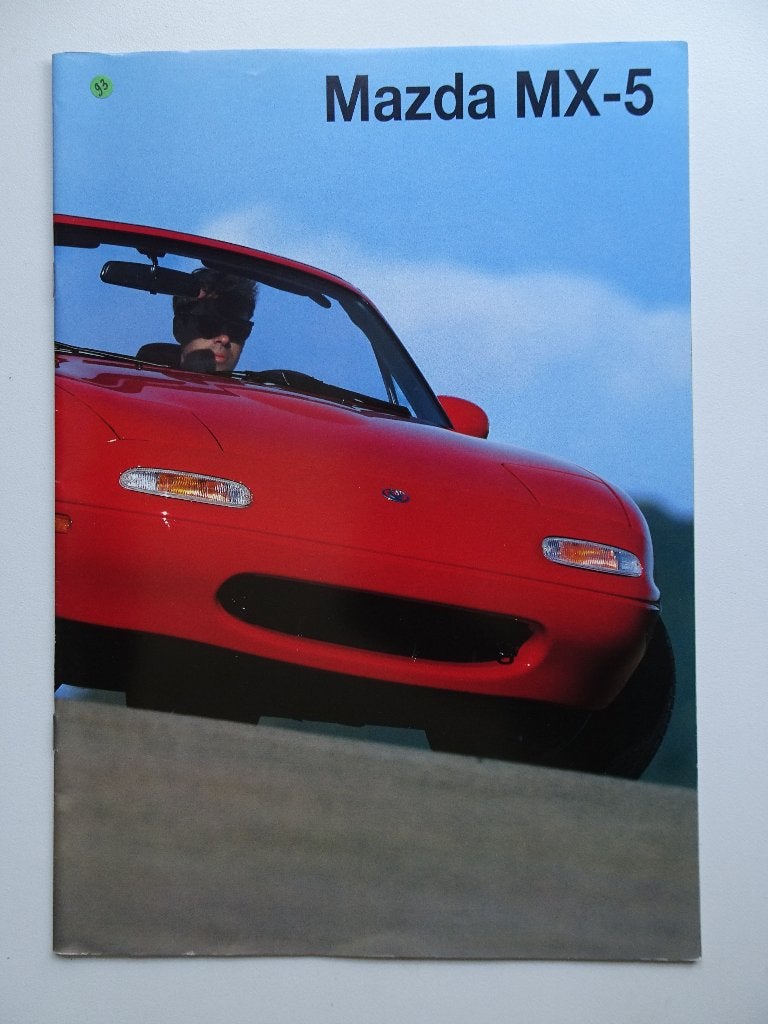 Mazda MX-5 brochure - Originele folder 1993 type NA, Boeken, Mazda, Ophalen of Verzenden, Zo goed als nieuw, Mazda