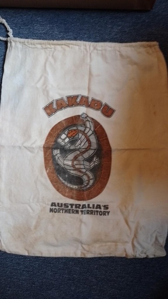Kakadu Australia plunjezak, Verzenden, Gebruikt