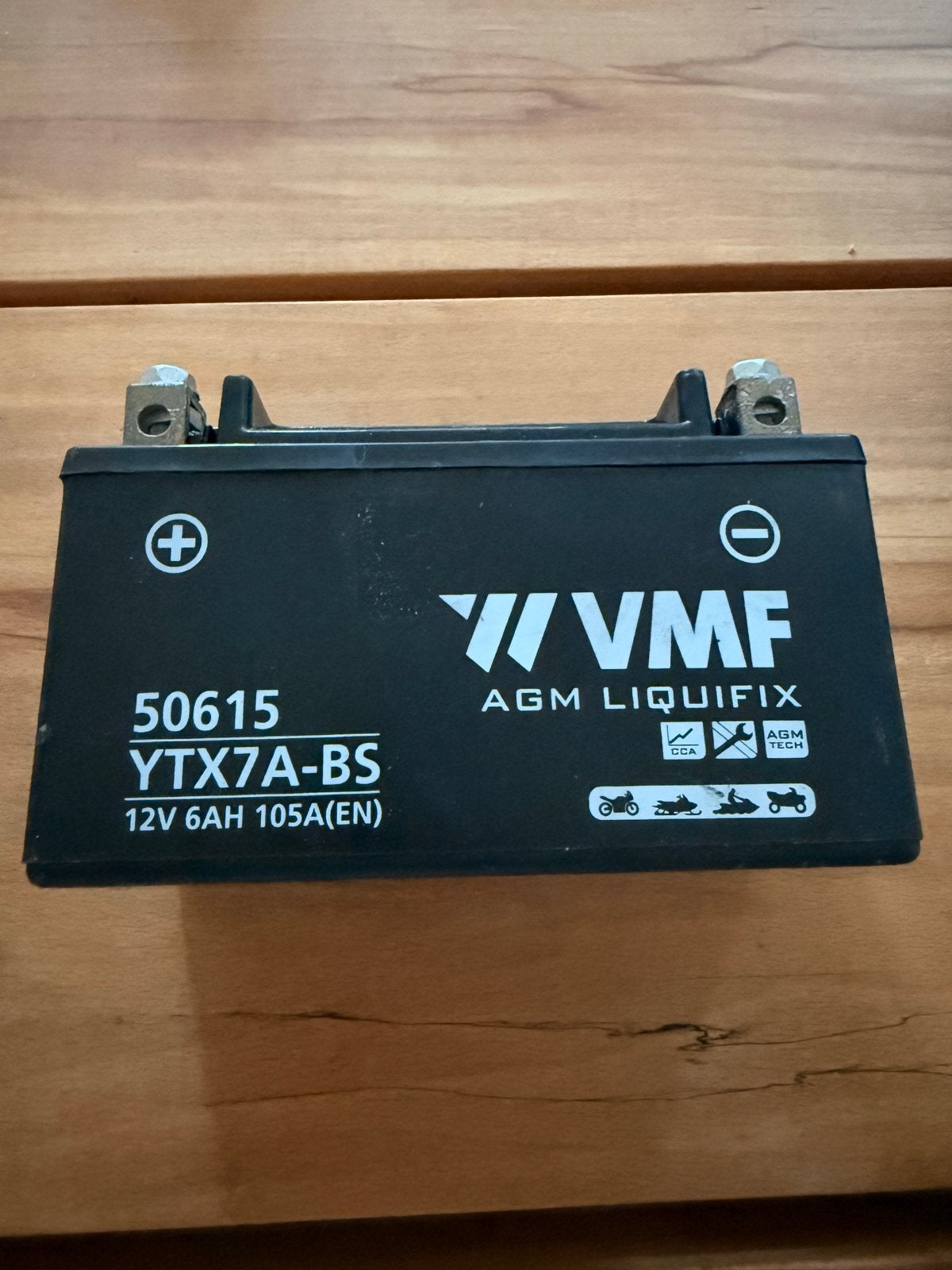 VMF AGM Liquifix YTX7A-BS 12V 6AH Motoraccu, Ophalen, Nieuw