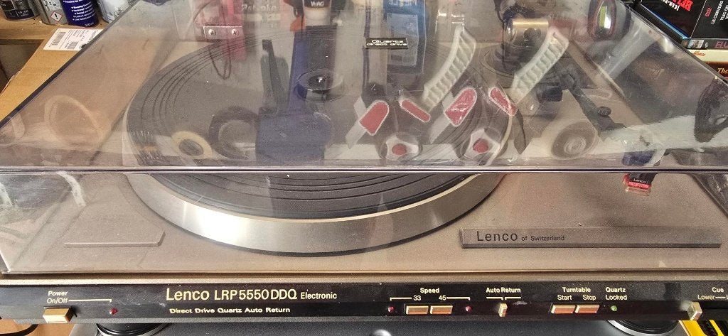 LENCO LRP 5550 DDQ ELECTRONIC DIRECT DRIVE QUARTZ AUTO, Ophalen, Gebruikt, Platenspeler, Overige merken