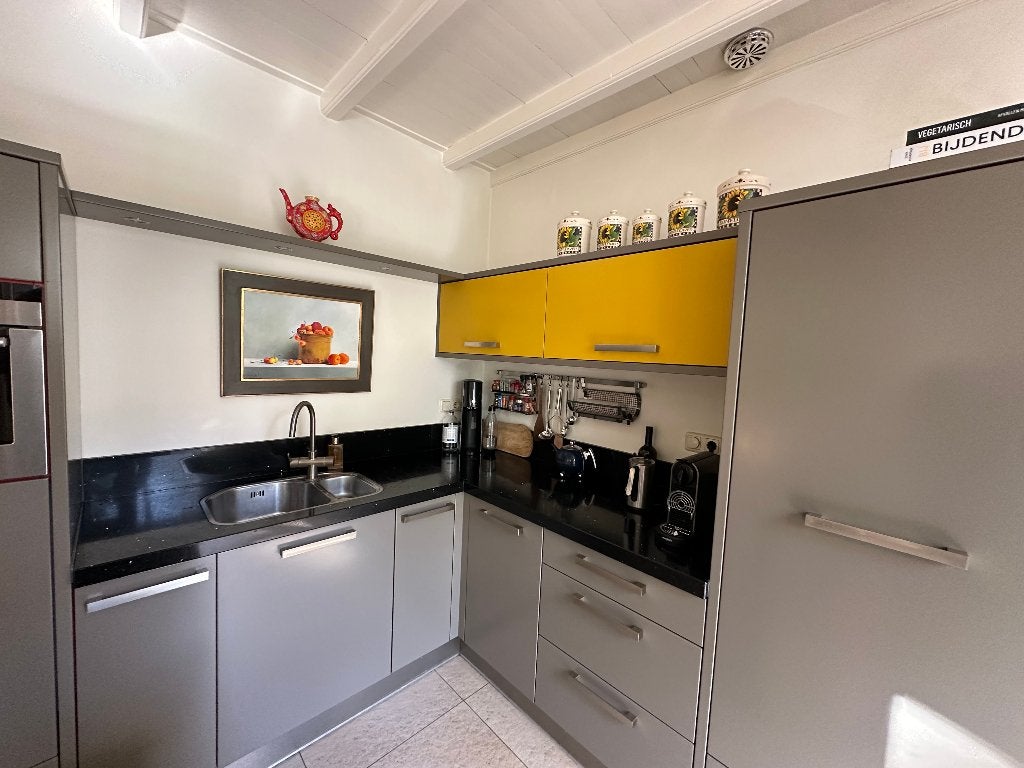 Complete designkeuken met kookeiland en Siemens apparatuur, Ophalen, Gebruikt, Hoekkeuken, Graniet of Steen