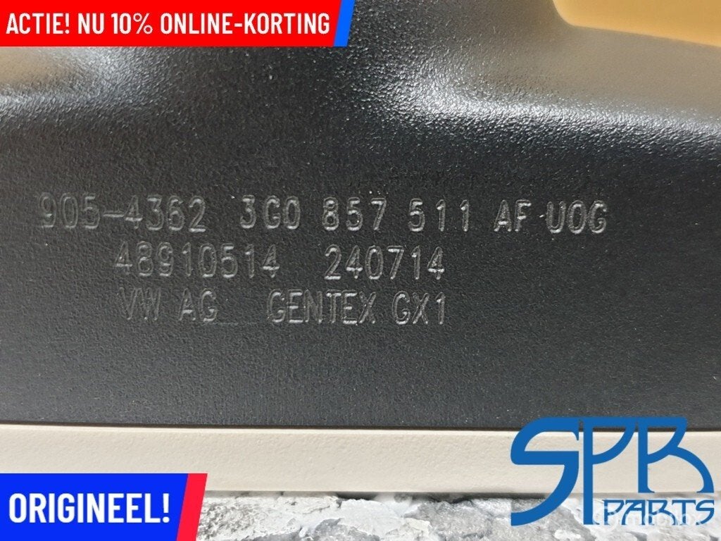 AUTOMATISCH DIMMENDE Binnenspiegel ZWART PASSAT 3G0857511AF, Gebruikt, Volkswagen, Ophalen of Verzenden, Volkswagen