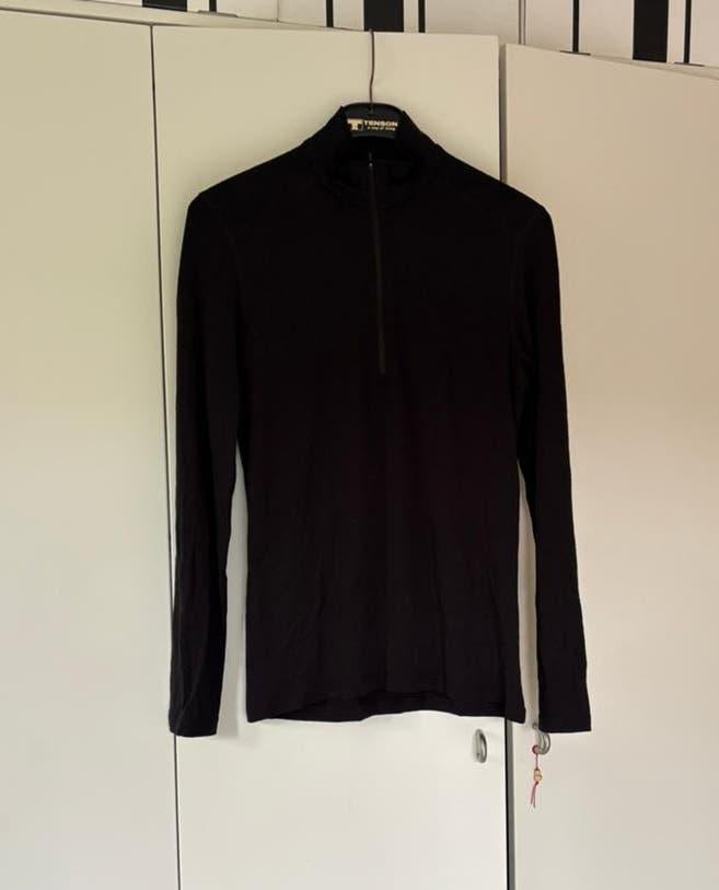 Icebreaker merino wol thermo shirt met rits maat S, Ophalen of Verzenden, Zwart