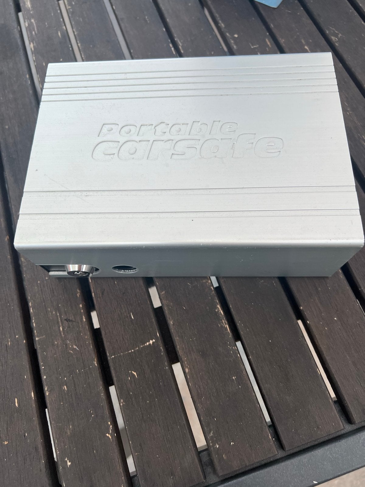 Portable Carsafe Kluis met Sleutels en Kabel, Ophalen of Verzenden, Gebruikt