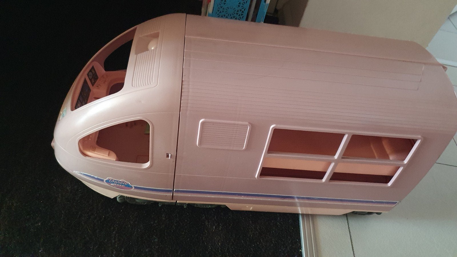 Barbie camper/trein speelset, Ophalen, Gebruikt, Meisje