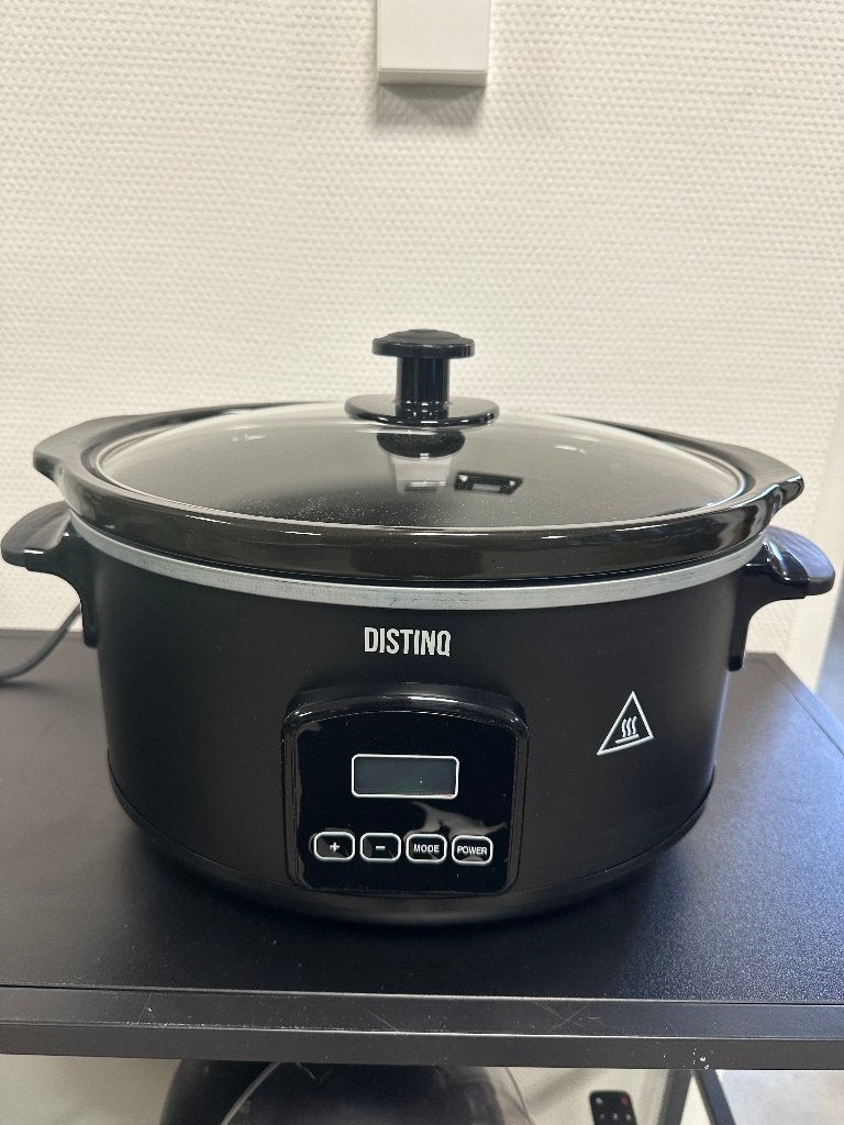 DistinQ Slowcooker - 8 Liter - 320W, Ophalen of Verzenden, Zo goed als nieuw, Info@semacobv.nl, Maaiveldweg 16