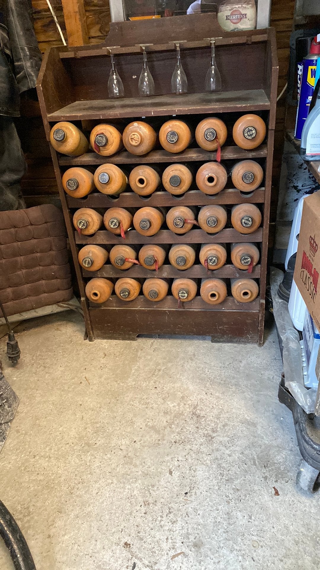 BOLS winkel / bar display mancave, Gebruikt, Ophalen of Verzenden, 25 flessen of meer, 75 cm of meer