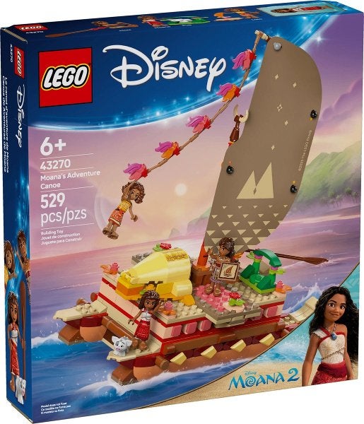 Lego Disney set 43270 Moana's Adventure Canoe, Lego, Nieuw, Ophalen of Verzenden, Disney