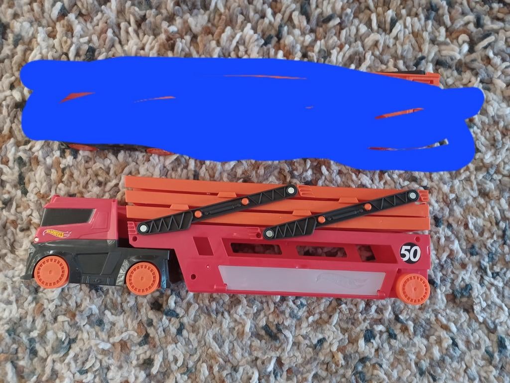 Hot Wheels Mega Transporter vrachtwagen, Ophalen of Verzenden, Gebruikt