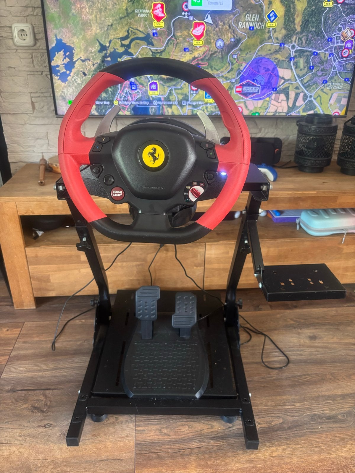 Thrustmaster T80 Ferrari 488 GTB Edition racestuur met pedal, Ophalen, 1 speler, Racen en Vliegen, Zo goed als nieuw