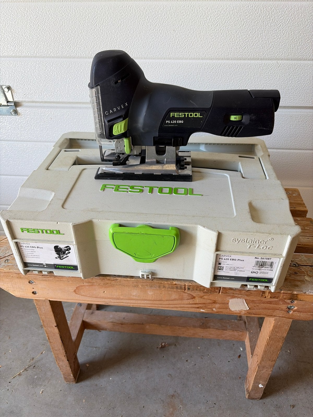 Festool CARVEX PS 420 EBQ-cm Plus Decoupeerzaag 230V 561587, Ophalen, Gebruikt, 600 tot 1200 watt, Decoupeerzaag
