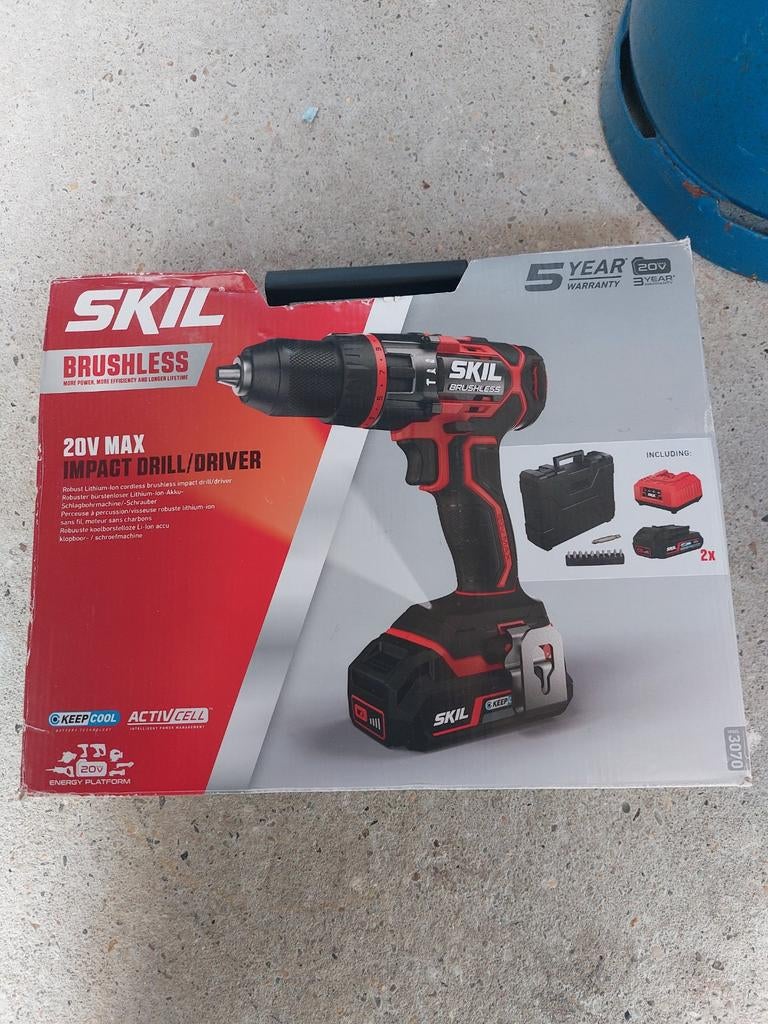 SKIL Brushless 20V Max Impact Drill/Driver, Doe-het-zelf en Verbouw, Gereedschap | Boormachines, Ophalen