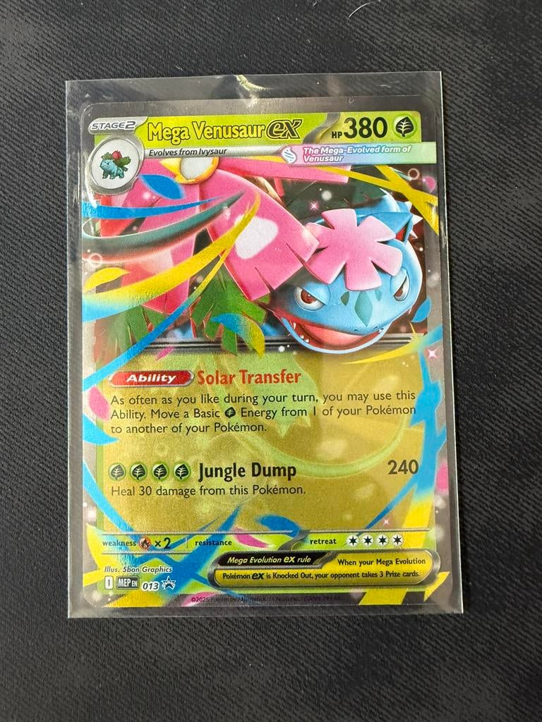 Mega Venusaur EX #013 promo, Ophalen of Verzenden, Zo goed als nieuw