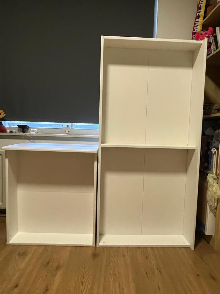 2 x IKEA bedlade Malm 200 cm (140 cm + 60 cm), Huis en Inrichting, Slaapkamer | Bedden, Ophalen, Gebruikt, Wit, Tweepersoons