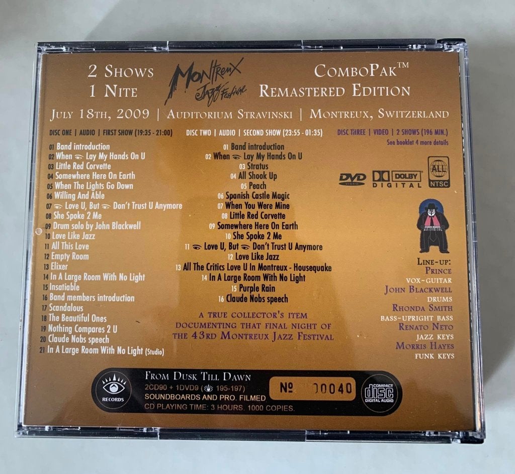 Prince - Montreux 2009 (BOTH SHOWS AUDIO & VIDEO) 2CD+DVD, Speciale editie, Live-album, Nieuw in verpakking, Verzenden