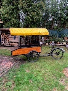 antieke bakfiets, Fietsen en Brommers, Fietsen | Bakfietsen, Ophalen, Gebruikt, Trommelrem, 1 kind