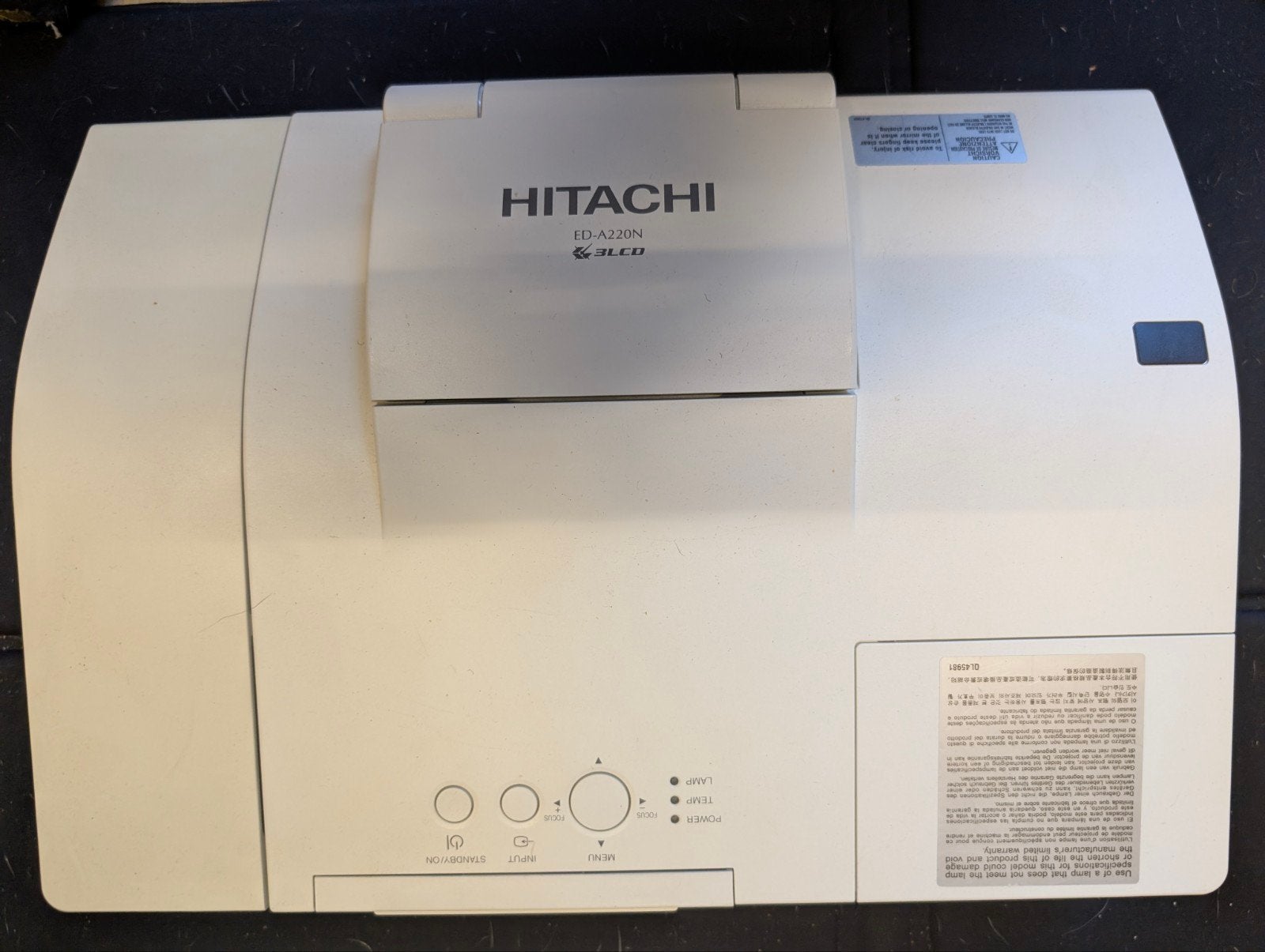 Hitachi ED-A220N LCD Projector met afstandsbediening, Ophalen, Gebruikt, LCD, Overige resoluties
