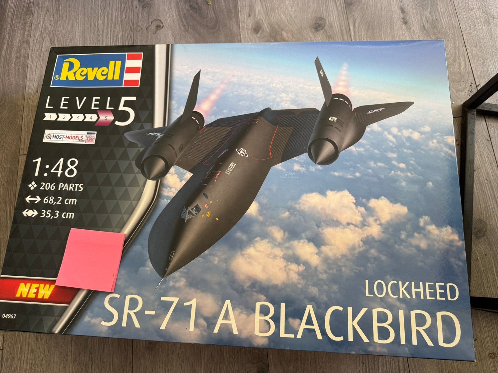 Revell 1/72 SR-71 A Blackbird (04967), Hobby en Vrije tijd, Modelbouw | Vliegtuigen en Helikopters, Ophalen of Verzenden, Zo goed als nieuw
