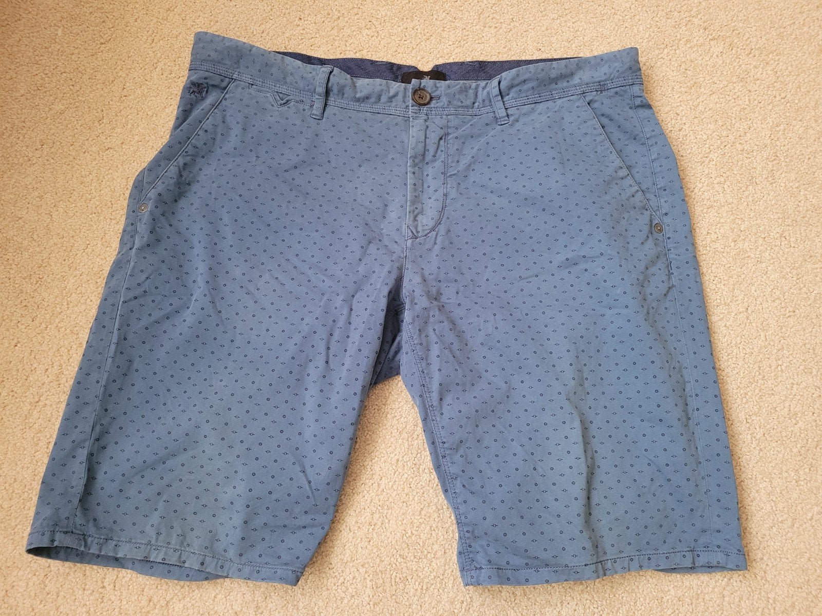 Vanguard heren shorts korte broek W38, Maat 52/54 (L), Blauw, Ophalen of Verzenden, Zo goed als nieuw
