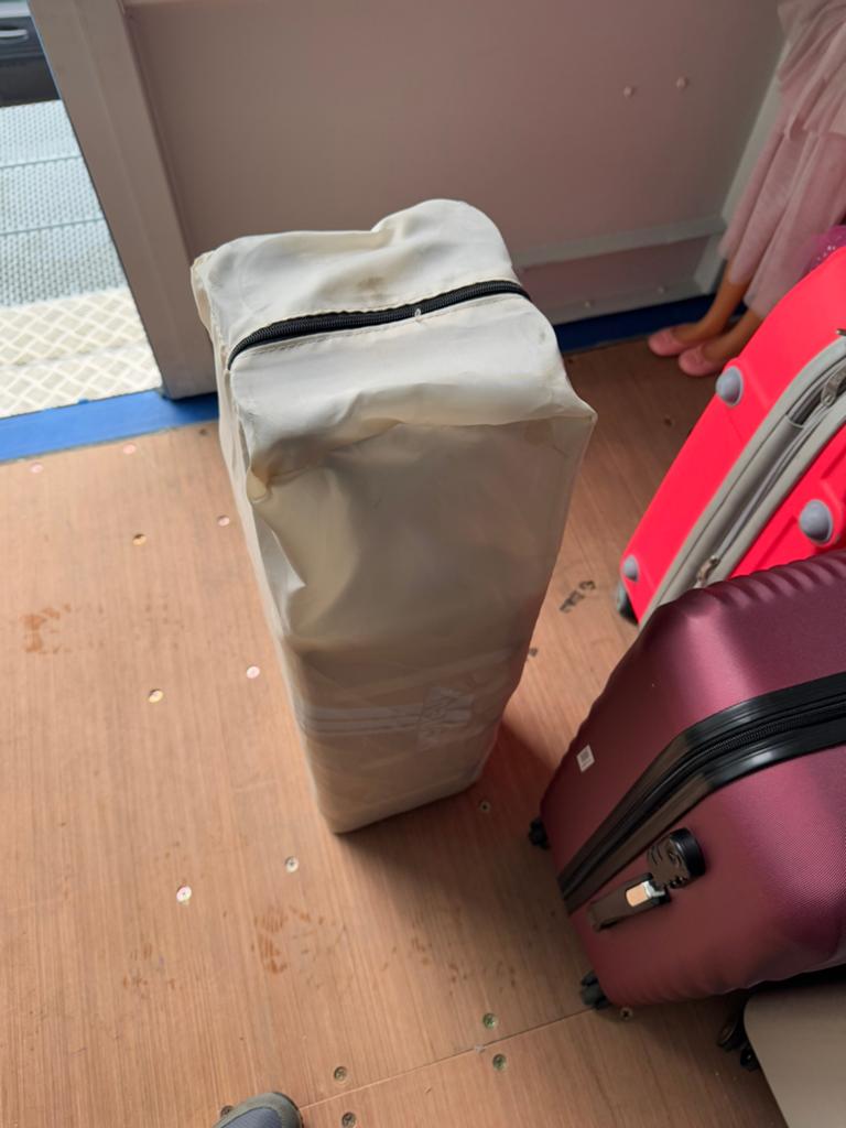 Compact campingbedje/box - ideaal voor reizen, Kinderen en Baby's, Ophalen, Gebruikt, Rechthoekig, Boxkleed