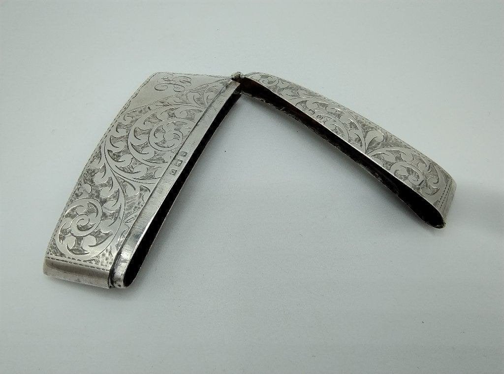 Antieke zilveren visitekaartjes houder, Birmingham, 1913, Antiek en Kunst, Verzenden, Zilver