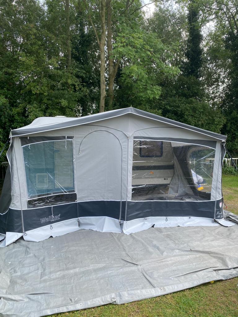 Voortent Walker Pioneer 240 antraciet 12 ft, Caravans en Kamperen, Ophalen, Gebruikt