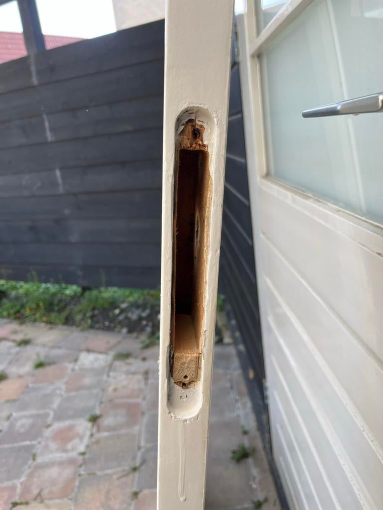 Deur met glas en lood, Ophalen, Gebruikt, 80 tot 100 cm, Binnendeur