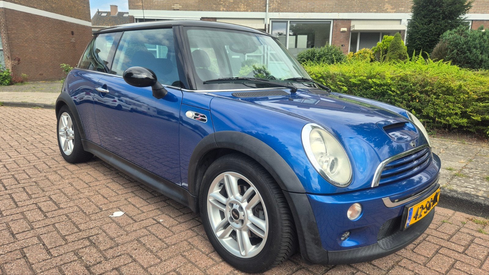 Mini 1.6 16V Cooper S 2006 Blauw, Voorwielaandrijving, Stof, 4 cilinders, Origineel Nederlands