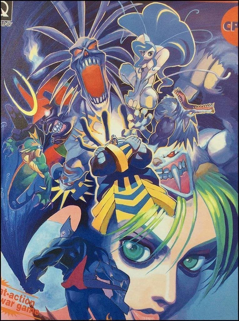 CAPCOM DARKSTALKERS Fighting Arcade Poster, Verzenden, Nieuw, A1 t/m A3, Film en Tv