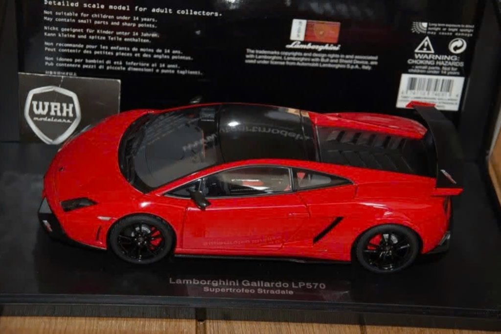 LAMBORGHINI GALLARDO SUPERTROFEO red Autoart 74691 WRH, Hobby en Vrije tijd, Modelauto's | 1:18, Verzenden, Zo goed als nieuw