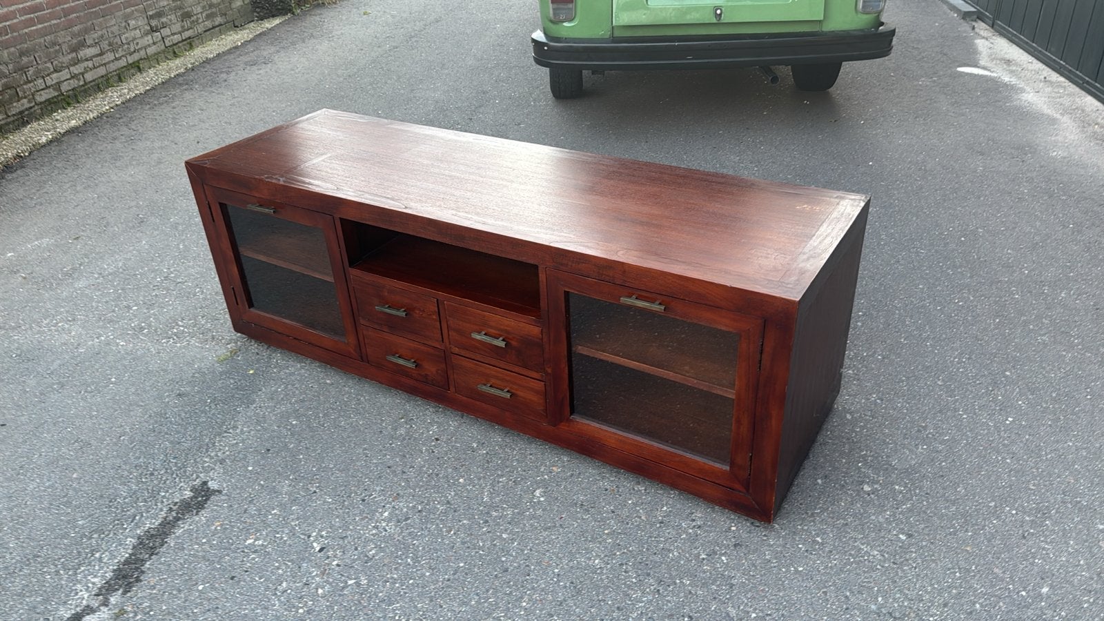 Vintage TV-kast met lichte gebruikerssporen, Ophalen, Gebruikt, 150 tot 200 cm, Minder dan 100 cm