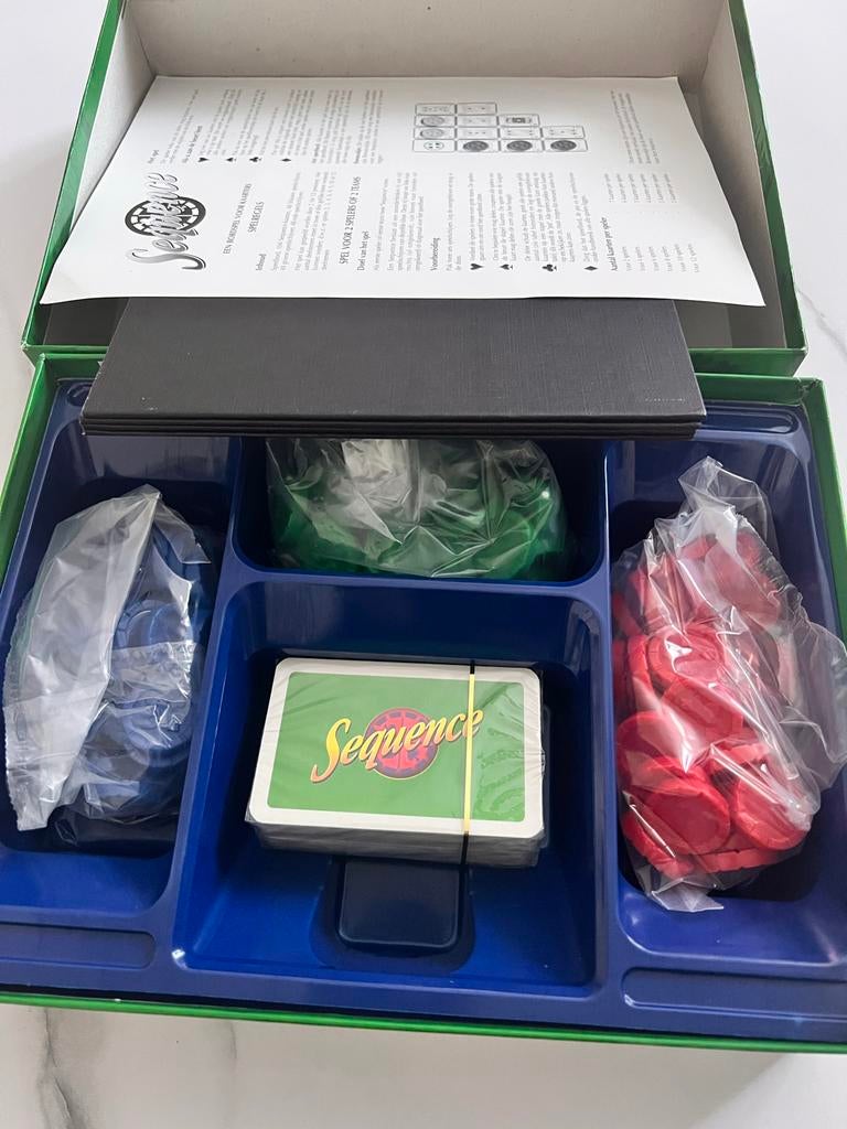 Sequence bordspel, Drie of vier spelers, Ophalen, Gebruikt