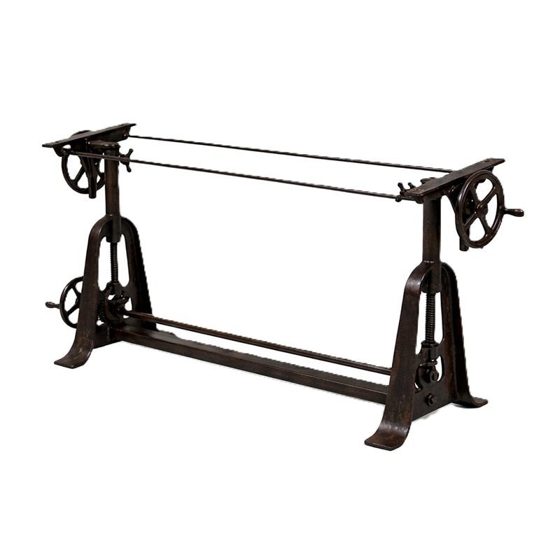 IJzer Vintage Industrieel Bureau Tafel Onderstel Verstelbaar, Tafelpoot, Info@dehanzeherten.nl, De Hanze Herten BV, Nieuw